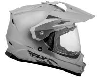Fly Racing - Fly Racing Trekker Solid Helmet - 73-7012L - Silver - Large - Image 4