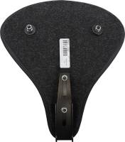 Drag Specialties - Drag Specialties Large Spring Solo Seat - Black Solar-Reflective Leather, Smooth with Carpeted Bottom - 0806-0052 - Image 3
