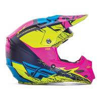Fly Racing - Fly Racing F2 Carbon MIPS Retrospec Helmet - 73-4229L - Hi Vis/Pink Neon - Large - Image 2