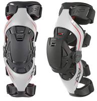 POD - POD K4 MX Knee Braces - Pair - K4016-595-MD/LG - Gray/Red - Md-Lg - Image 1