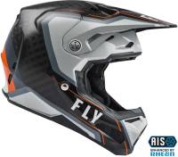Fly Racing - Fly Racing Formula Carbon Axon Helmet - 73-4428X - Black/Gray/Orange - X-Large - Image 4
