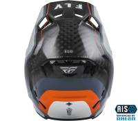 Fly Racing - Fly Racing Formula Carbon Axon Helmet - 73-4428XS - Black/Gray/Orange - X-Small - Image 2