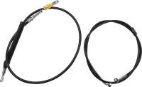 LA Choppers - LA Choppers Complete Handlebar Cable/Brake & Clutch Line/Wire Kit - Black Vinyl - LA-8156KT2-16B - Image 1