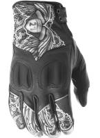Highway 21 - Highway 21 Vixen Womens Gloves - #5884 489-0091~2 - Black/White Lace - Small - Image 1