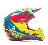 Fly Racing - Fly Racing F2 Carbon MIPS Retrospec Helmet - 73-4223XS - Red/Hi-Vis - X-Small - Image 2