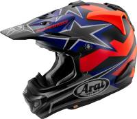 Arai Helmets - Arai Helmets VX-Pro4 Stars Stripe Helmet - 0110-8206 - Black Frost - X-Small - Image 1