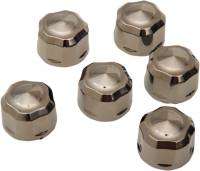 Ciro - Ciro 5/16in. Add-On Engine Bolt Cap Set - Diamond-Cut - Black (6 pc.) - 70016 - Image 1