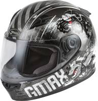 G-Max - G-Max GM-49Y Beats Youth Helmet - G1498540 - Dark Silver/Black - Small - Image 1