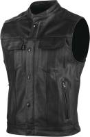 Speed & Strength - Speed & Strength Band of Brothers Leather Vest - 889580 - Black - 2XL - Image 1