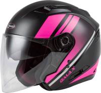 G-Max - G-Max OF-77 Reform Helmet - O1776347 - Matte Black/Pink/Silver - X-Large - Image 1