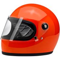 Biltwell Inc. - Biltwell Inc. Gringo S Solid Helmet - 1003-117-104 - Gloss Hazard Orange - Large - Image 1