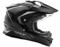 Fly Racing - Fly Racing Trekker Solid Helmet - 73-7010S - Black - Small - Image 4