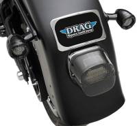 Drag Specialties - Drag Specialties Three-Bolt Style Small Radius License Plate Mount - Chrome - 7807-0114 - Image 2