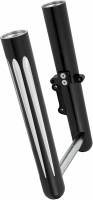 Arlen Ness - Arlen Ness Hot Legs Dual Disc Fork Leg Set - Deep Cut - Black - 40-512 - Image 2