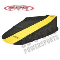 SDG - SDG 9-Pleat Gripper Seat Cover - Yellow/Black - 96346 YK - Image 2