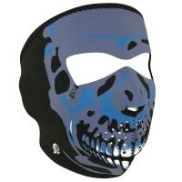 Zan Headgear - Zan Headgear Full Face Mask - WNFM024 - Blue Chrome Skull - OSFM - Image 1