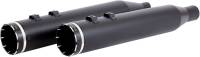 Khrome Werks - Khrome Werks 4.50in. HP-Plus Slip-On - Black with Black Tracer Tip Billet End Caps - 202835 - Image 2