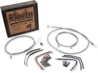 Burly Brand - Burly Brand Extended Cable/Brake Line Kit for 14in. Gorilla Handlebars - Stainless Steel - B30-1049 - Image 2