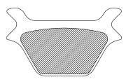 Drag Specialties - Drag Specialties Sintered Metal Brake Pads - FAD200HH - Image 2