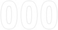 Factory Effex - Factory Effex Pro Numbers 4in. - No. 0 - White - 04-2560 - Image 1