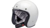 Biltwell Inc. - Biltwell Inc. Bonanza Solid Helmet - 1001-164-201 - Gloss White - X-Small - Image 1
