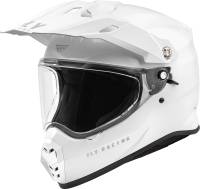 Fly Racing - Fly Racing Trekker Solid Helmet - F73-7037XS - White - X-Small - Image 1