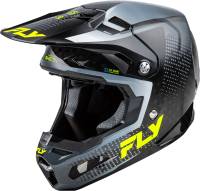Fly Racing - Fly Racing Formula S Carbon Protocol Helmet - 73-44642X - Black Carbon/Gray/Hi-Vis - 2XL - Image 1