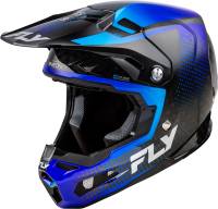Fly Racing - Fly Racing Formula S Carbon Protocol Helmet - 73-44662X - Black Carbon/Blue - 2XL - Image 1