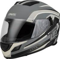 G-Max - G-Max FF-18 Drift Helmet - F1181813 - Matte Gray/Silver Black - X-Small - Image 1