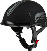 G-Max - G-Max HH-65 Retribution Helmet with Peak - H96511813 - Matte Black/Silver - X-Small - Image 1