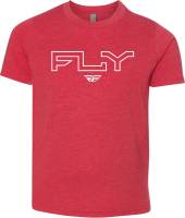 Fly Racing - Fly Racing Fly Edge Youth T-Shirt - 354-0309YS - Red - Small - Image 1