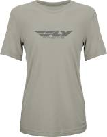 Fly Racing - Fly Racing Fly Origin Corporate Womens Tee - 356-0101L - Stone Heather - Large - Image 1