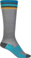 Fly Racing - Fly Racing MX Socks - Thin - 350-0541S - Gray - Small - Image 1
