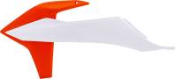 Acerbis - Acerbis Radiator Shrouds - White 20/Orange - 2726516813 - Image 4