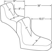 Drag Specialties - Drag Specialties Scorpion Solo Seat - Front - DS-907740 - Image 2