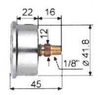 HardDrive - HardDrive Oil Pressure Gauge - 60 PSI - White - 169702 - Image 2
