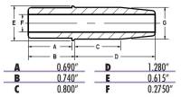 Kibblewhite Precision - Kibblewhite Precision Cast Iron Intake Valve Guide (+.001in.) - 20-20691C - Image 2