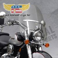 National Cycle - National Cycle Dakota High-Impact Acrylic Windshields 4.5mm Windshield - 18.25in. H x 22in. W - N2301 - Image 1