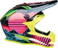 Moose Racing - Moose Racing Vaporwave Youth Helmet - 0111-1614 - Black/Pink/Yellow - Small - Image 5