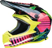 Moose Racing - Moose Racing Vaporwave Youth Helmet - 0111-1615 - Black/Pink/Yellow - Medium - Image 1