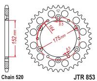 JT Sprockets - JT Sprockets JT Rear Sprocket - Steel - JTR853.38 - Image 2