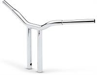 LA Choppers - LA Choppers 1-1/4in. Straight Risers for Welded Kage Fighter T-Bars - Chrome - LA-7337-14 - Image 2