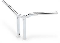 LA Choppers - LA Choppers 1-1/4in. Straight Risers for Welded Kage Fighter T-Bars - Chrome - LA-7337-12 - Image 2