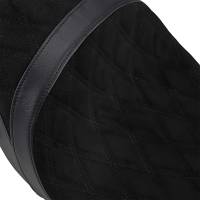 Drag Specialties - Drag Specialties Low Profile Tour Seat for Yaffe Razorback Tank - Suede Double Diamond Stitch - 0801-1076 - Image 6