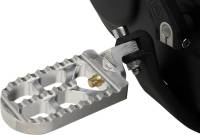 Joker Machine - Joker Machine Adjustable Serrated Long Footpegs - 4 1/2in. Long x 2 1/2in. Wide x 1in. Thick - Raw Aluminum - 08-56-3 - Image 2