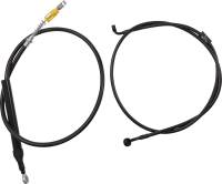 LA Choppers - LA Choppers Complete Handlebar Cable/Brake & Clutch Line/Wire Kit - Midnight Braided - LA-8156KT2-16M - Image 1