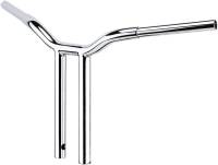 LA Choppers - LA Choppers 1-1/4in. Straight Risers for Welded Kage Fighter T-Bars - Chrome - LA-7337-10 - Image 2