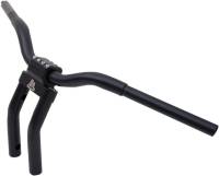 LA Choppers - LA Choppers 1-1/4in. Kage Fighter Pullback Heights T-Bar - 10in. Rise - Flat Black - LA-7336-10M - Image 2