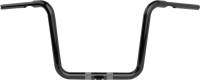LA Choppers - LA Choppers 1-1/4in. Twin Round Handlebar - 12in. - Gloss Black - LA-7324-12B - Image 1