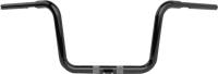 LA Choppers - LA Choppers 1-1/4in. Twin Round Handlebar - 10in. - Gloss Black - LA-7324-10B - Image 1